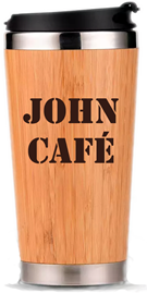 Mug isotherme en bambou JOHN CAFÉ™